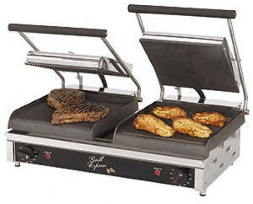 Star gx20igs flat &amp; grooved heavy duty commercial panini grill with warranty for sale