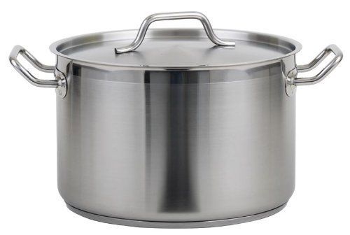 Stock Pot ROY SS RSPT 80-80 qt Stainless Steel W Lid Royal Industries