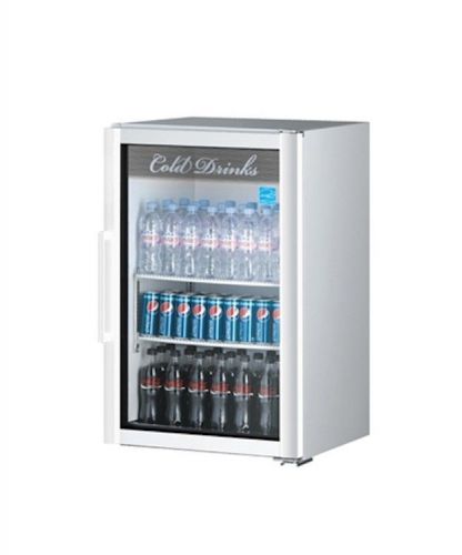 NEW Turbo Air 8 cu ft Super Deluxe Counter Top Glass Merchandiser Refrigerator