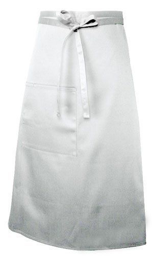 NEW Chef Works F24 Bistro Apron  32-Inch Length by 27 1/2-Inch Width  White