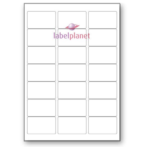 21 Per Page Blank Transparent Polyester Waterproof A4 Clear Labels Label Planet®