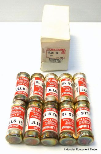Box of 10 littlefuse jlls-15 class-t fuse 15a 600v *new* for sale