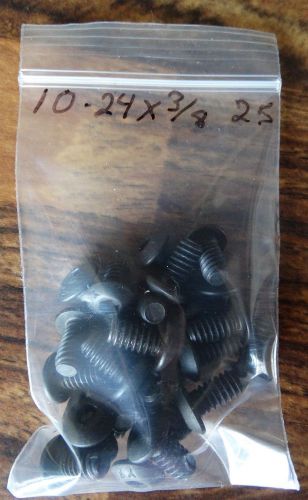 Button head socket cap screw / alloy steel / black oxide /#10-24 x 3/8&#034; / 25 pkg for sale