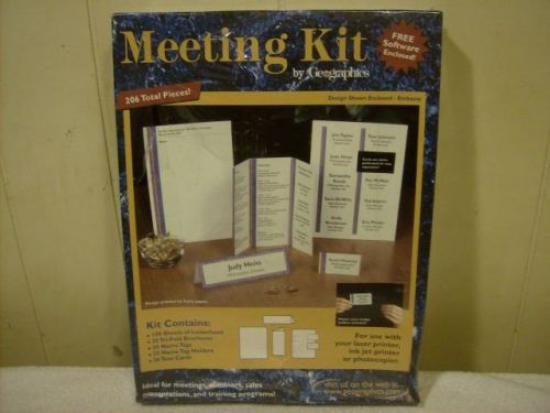 Geographics Meeting Supplies Kit. Laser, Ink Jet or Photocopier 206 Pieces NIP