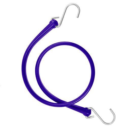 The Perfect Bungee 31-Inch Strap with Stainless Steel S-Hooks  Purple