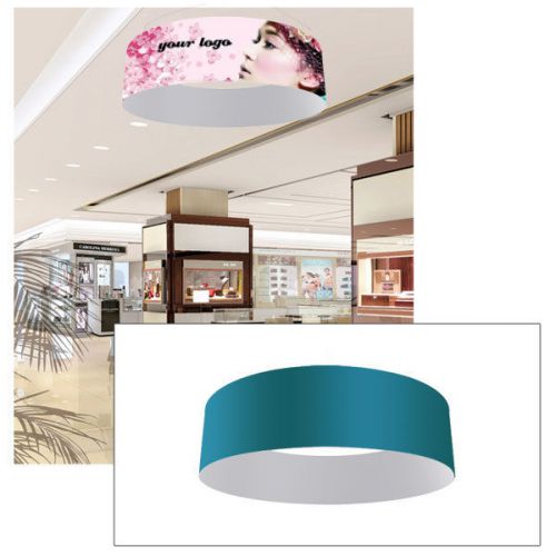 Overhead Display 5ft Circle Fabric Tension Hanging Sign (Graphics Include)-CA
