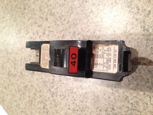 Federal Pacific Electric Company - Circuit Breaker (120/240 40Amp 1Pole)