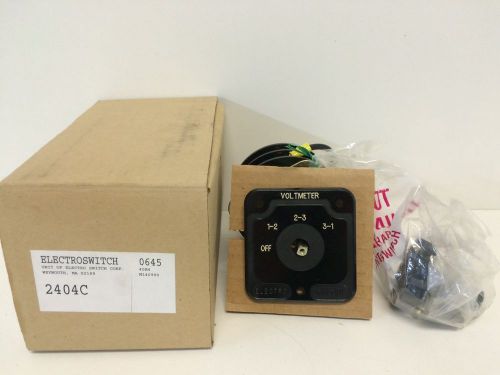 NEW! GENUINE ELECTROSWITCH ROTARY VOLTMETER SWITCH 2404C