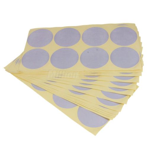 Sticker Circle Round Labels Color Silver 50mm 15 Sheets / 120 Pcs