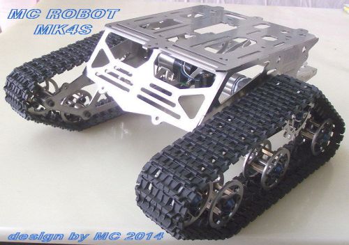 MC Robot MK4S Metal Track Arduino Tank Crawler Wali with Motor Stainless Steel