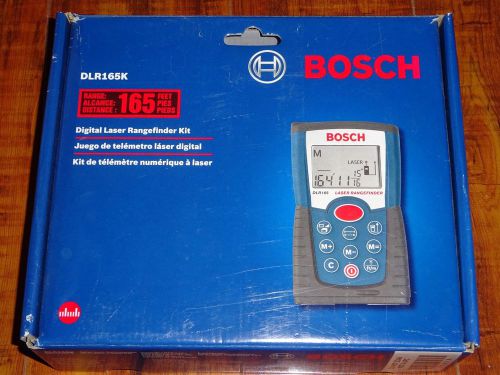 Bosch DLR165k Digital Laser Rangefinder Kit Distance Range Finder Tape