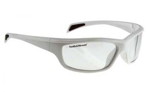 Radians SW103 S&amp;W Glasses White Gloss Clear 99.9% UV Protection SW103-10C