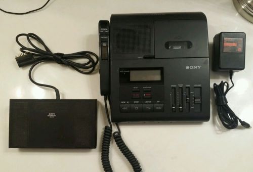 Sony Microcassette Transcriber System  BM-850 Foot pedal FS-75 , power supply