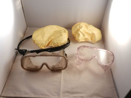 Hard hat goggles holder with extra goggles - protective covers for sale