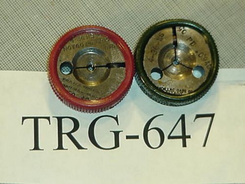 Thread Ring Gage Set 4-36 NO &amp; NOGO TRG-647