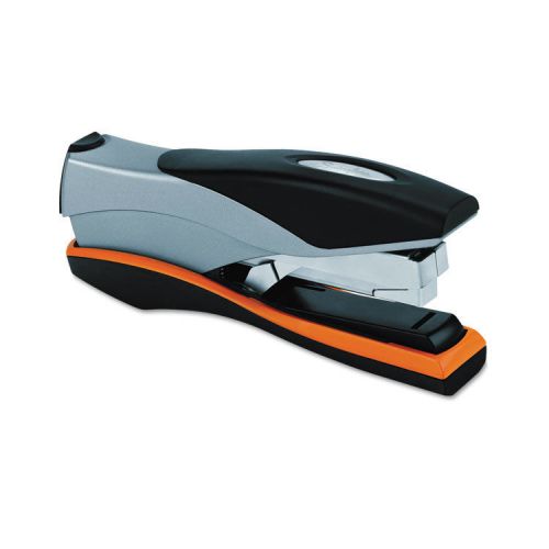 Optima desk stapler, 40-sheet capacity, silver/orange/black for sale