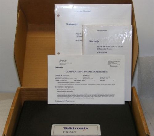 NEW-TEKTRONIX P6247 1GHz DIFFERENTIAL PROBE  ACCESSORIES INCLUDED