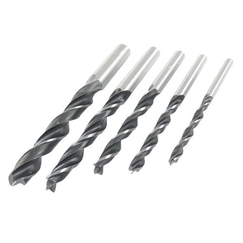 5 in 1 4mm to 10mm Width Tip Straight Shank Drill Bit for Woodworking