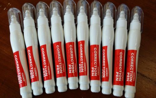 White Out Correction Pens Set of 10