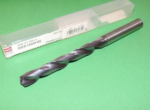 Tungaloy 12.5mm Solid Carbide Coolant Fed Drill 5xD TiALN (DSX1250F05) GIGA JET