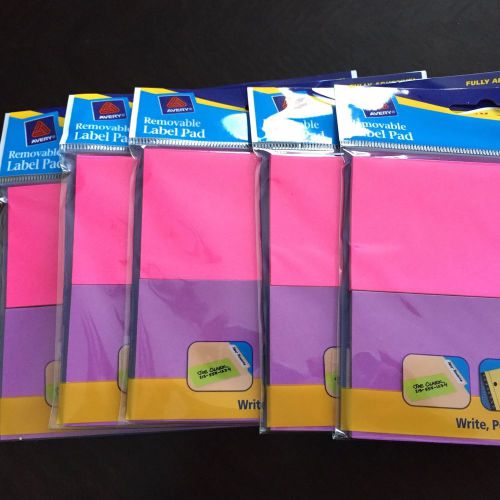 5- Avery Removable Label Pads 22021