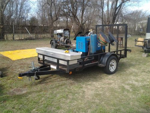 Miller bobcat 225 10.000 watt gas welder generator &amp; trailer combo for sale