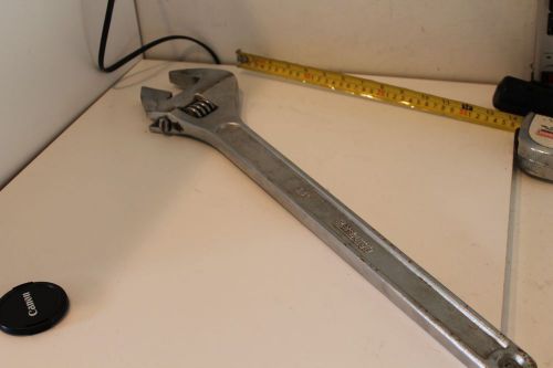 Pittsburgh 24&#034; Jumbo Adjustable Wrench Used