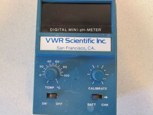 Scientific Digital Mini Ph Meter VWR Scientific Inc