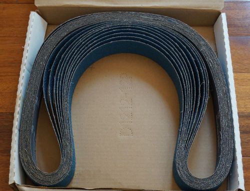 Norton r821 sanding belts, box of 10, 1 1/2&#034; x 60&#034;, 36y grit norzon plus for sale