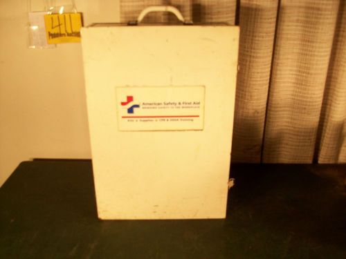 &#034;american safety &amp; first aid&#034; wall-mount industrial first aid supply cabinet for sale