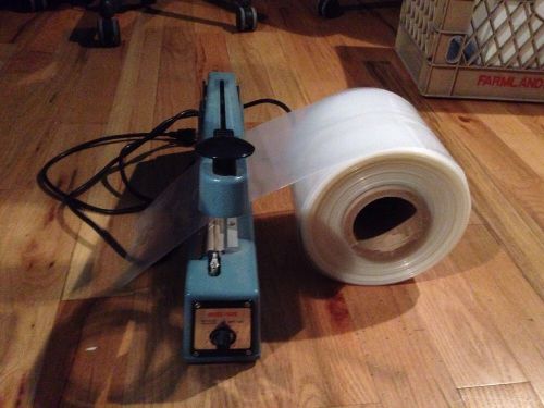 Midwest pacific impulse heat sealer mp-12c with roll of 6&#034; wide for sale