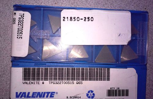 Valenite TPG322 Q65 Ceramic Inserts---Buy 1 Box Get 1 Box FREE