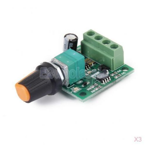 3x voltage dc 1.8v 3v 5v 6v 12v 2a motor speed controller pwm adjustable switch for sale