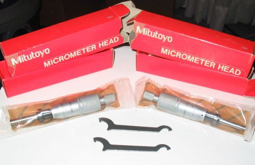 TWO MITUTOYO MICROMETER HEADS NO.150-832 MHN6-1&#034;