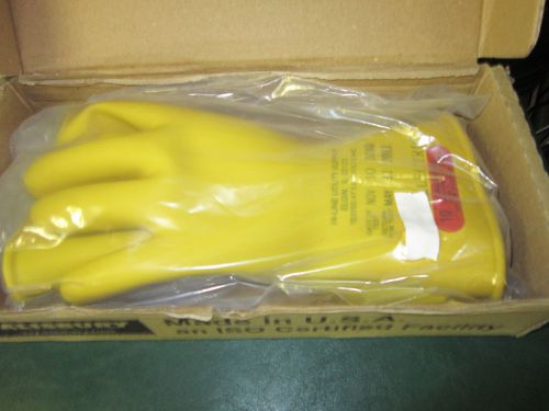 Electrical gloves, class 0, yellow, sz10, pr e011y/10 for sale