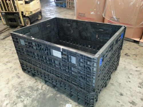 64x48x34 Pallet Box Storage Container Automotive Bin Collapsible Ropak Knockdown