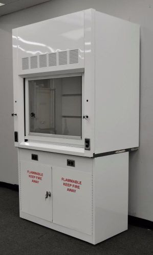 4&#039; chemical laboratory fume hood with flammable base cabinet (nls-402) for sale