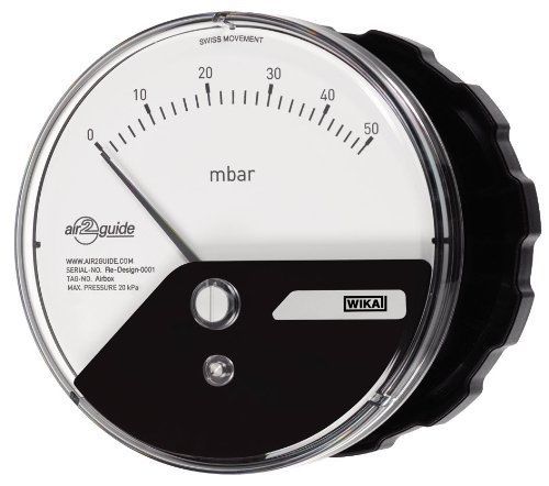 WIKA Wika 52295699 Polycarbonate Low Pressure Differential Pressure Gauge with