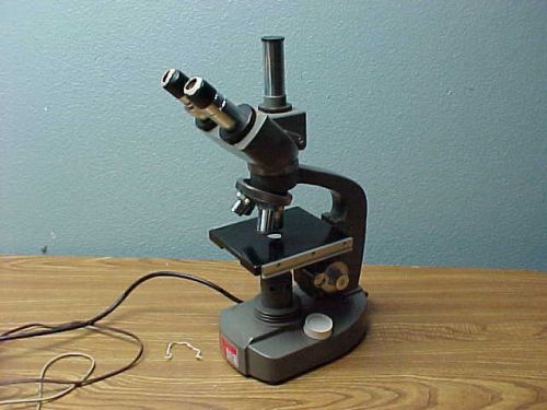 WESCO NO. 76082 MICROSCOPE WITH WF10X EYE PIECES &amp; 4 OBJECTIVES