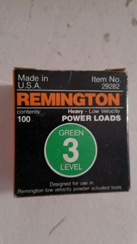 Remington Power Loads Green Level 3 Concrete Steel Peer actuated Tool