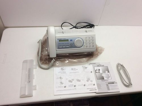 sharp ux-p200 plain paper facsimile fax machine (missing part of tray extension)