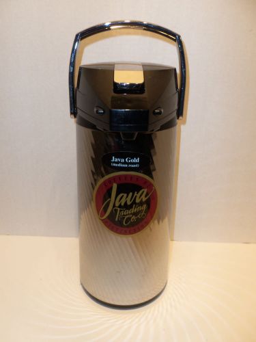 Java Trading Co Commercial Airpot Vacuum Glass Coffee Tea Beverage Dispenser 2.2