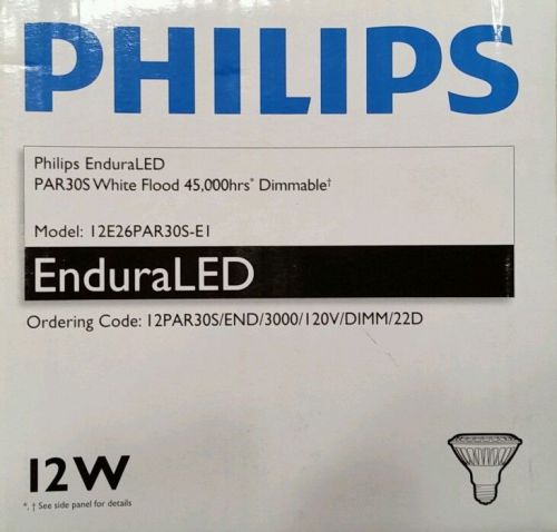 NEW Philips 12PAR30S/END/3000/120v/DIMM/22D 41012-4 120V 12W LED Bulb