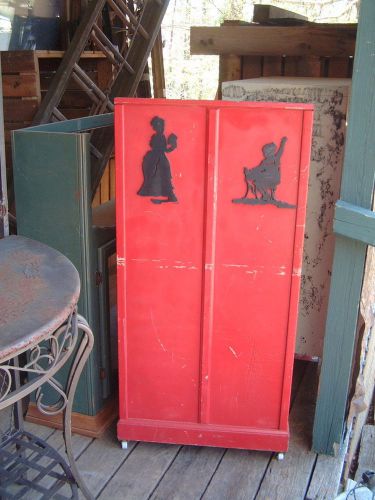 Vintage podium, lecter, pulpit, small, on rollers, wood construction for sale