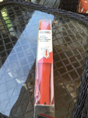 Ridgid 2001 plastic basin wrench never used cat. no. 66807 wrench made of steel for sale