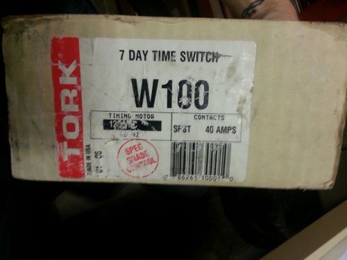 TORK - model W 100 (TIME SWITCH) 7-day 24-hour 40A Contacts (NEW )