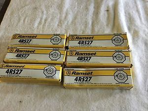 10 Boxes Ramset ( 4RS2 )  600 .27 Caliber Strip Loads - Yellow 100 Loads per Box