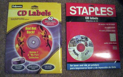 2 brand new cd label packages - 90 labels total!