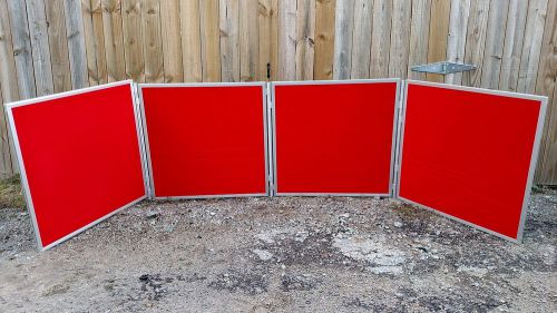 4 - 3&#039;x3&#039; Velcro Presentation Display Panel(s) Red/Black