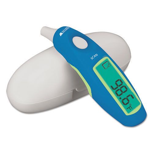 Deluxe instant ear thermometer, digital, blue for sale
